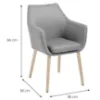Obrazek Krzesło do jadalni light grey