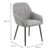 Obrazek Krzesło do jadalni light grey