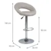 Obrazek Krzesło barowe taupe