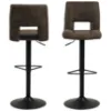 Obrazek Krzesło barowe anthracite 2 szt