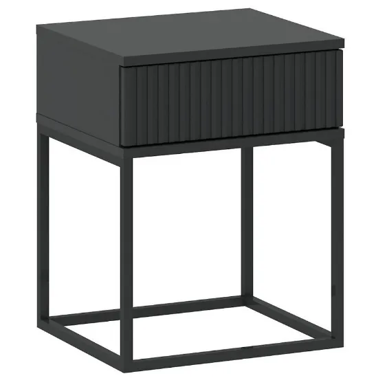 Obrazek Szafka nocna 1S niska-40 bez uchwytów antracyt