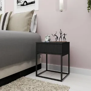 Obrazek Szafka nocna 1S niska-40 bez uchwytów antracyt