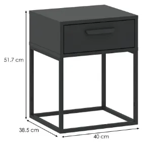 Obrazek Szafka nocna 1S niska-40 antracyt