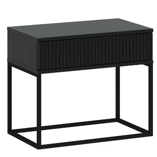 Obrazek Szafka nocna 1S niska-60 bez uchwytów antracyt