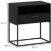 Obrazek Szafka nocna 1S-60 czarna