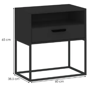 Obrazek Szafka nocna 1S-60 antracyt