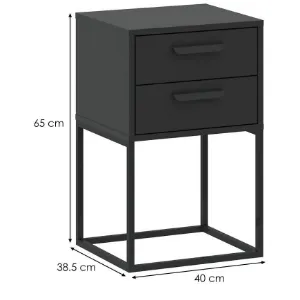 Obrazek Szafka nocna 2S-40 antracyt