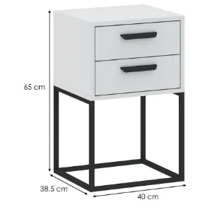 Obrazek Szafka nocna 2S-40 biała