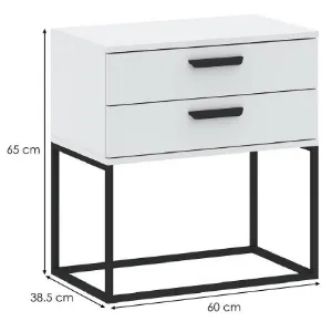 Obrazek Szafka nocna 2S-60 biała