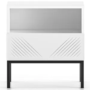 Obrazek Szafka Nocna Clearing 05 biały/czarna