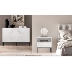 Obrazek Szafka Nocna Clearing 05 biały/czarna