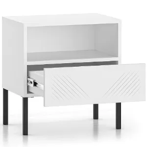 Obrazek Szafka Nocna Clearing 05 biały/czarne