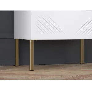 Obrazek Szafka Nocna Clearing 05 biały/złote