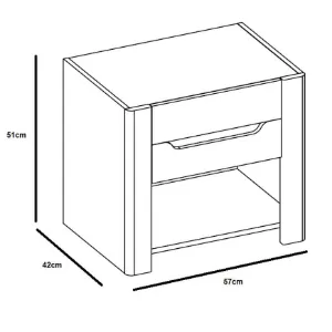 Obrazek Szafka Nocna 52 DESJO dąb san remo