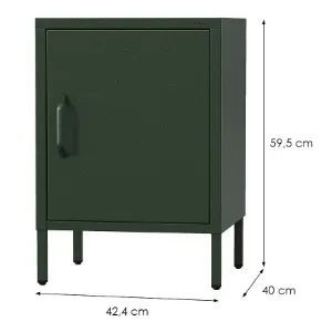 Obrazek Szafka Nocna Metalowa Mia Modern Bottle Green