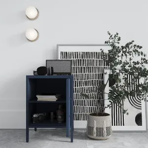 Obrazek Szafka Nocna Metalowa Mia Modern Dark Blue