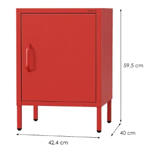 Obrazek Szafka Nocna Metalowa Mia Modern Red