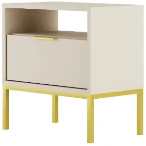 Obrazek Szafka Nocna Austin Kaszmir/Złoty