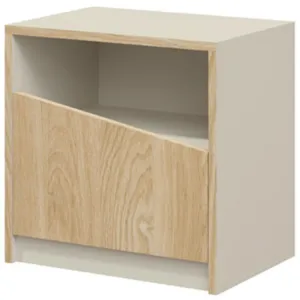 Obrazek Szafka Nocna Aston 6 Szary Beż/Dąb Olejowany