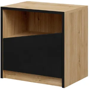 Obrazek Szafka Nocna Aston 7 Dąb Odwieczny/Czarny