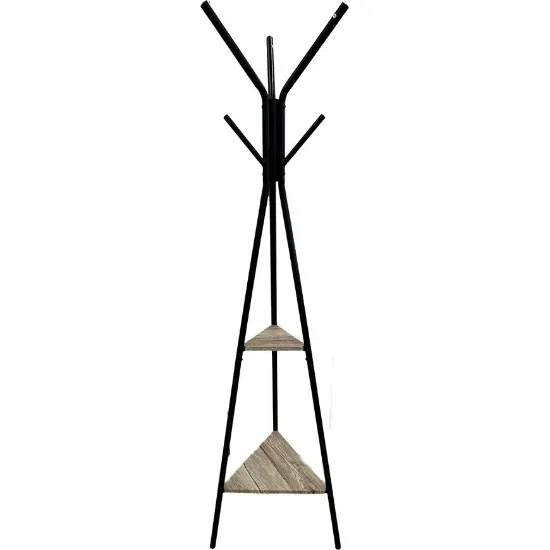 Obrazek Wieszak metalowy stojący Calci 9054 czarny