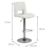 Obrazek Krzesło barowe white 2 szt
