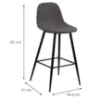 Obrazek Krzesło barowe grey 2 szt