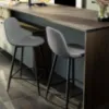 Obrazek Krzesło barowe light grey 2 szt