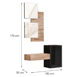 Obrazek Garderoba Easy I WTZ EY1  wotan/czarny