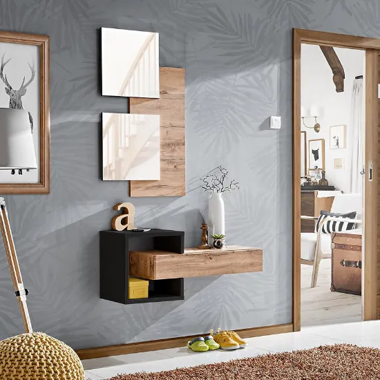 Obrazek Garderoba Easy II WTZ EY2  wotan/czarny