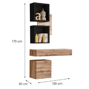 Obrazek Garderoba Easy III WTZ EY3  wotan/czarny