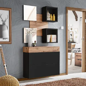 Obrazek Garderoba Easy V WTZ EY5  wotan/czarny