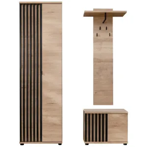 Obrazek Garderoba Pedro II HJZ PD2 hickory jackson/czarny