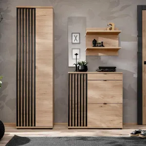 Obrazek Garderoba Pedro III HJZ PD3 hickory jackson/czarny