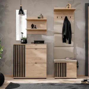 Obrazek Garderoba Pedro V HJZ PD5+P hickory jackson/czarny