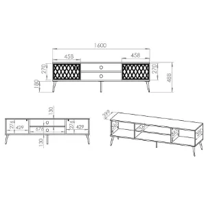 Obrazek ELJOT 07 SZAFKA RTV CZARNA