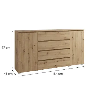Obrazek Komoda Cosmo C06 4D2D artisan