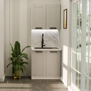 Obrazek Kuchnia Luna Claygrey/Biały 80cm Bez Blatu