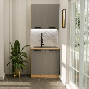 Obrazek Kuchnia Luna Dustgrey/Artisan 80cm Bez Blatu