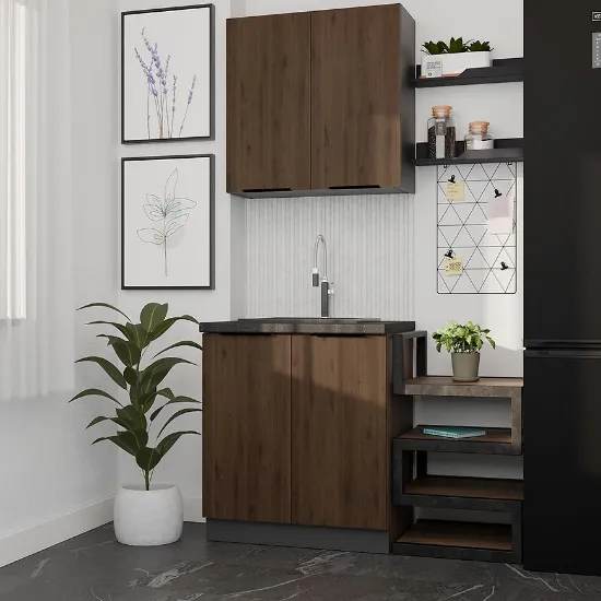 Obrazek Kuchnia Monza Orzech Okapi 80cm Bez Blatu