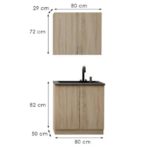 Obrazek Kuchnia Sara Sonoma 80cm Bez Blatu