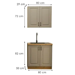 Obrazek Kuchnia Stilo Claygrey/Artisan 80cm Bez Blatu