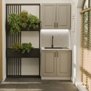 Obrazek Kuchnia Stilo Claygrey/Biały 80cm Bez Blatu