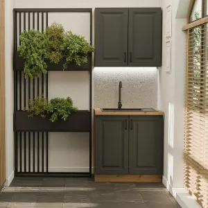 Obrazek Kuchnia Stilo Grafit/Artisan 80cm Bez Blatu