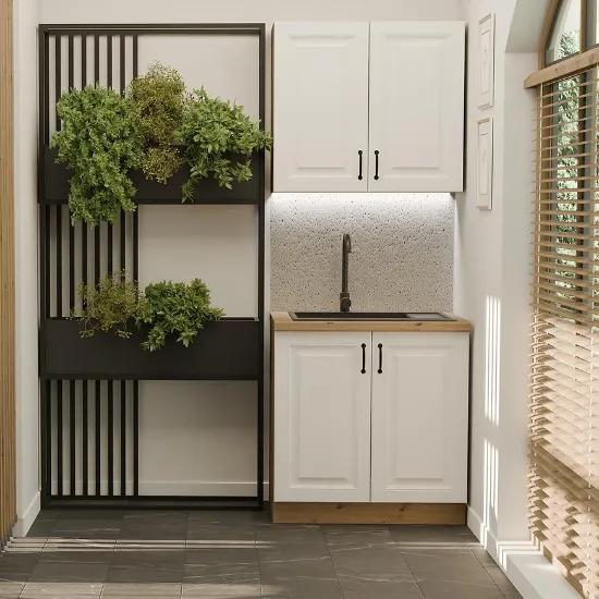 Obrazek Kuchnia Stilo Biały/Artisan 80cm Bez Blatu