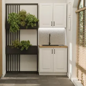 Obrazek Kuchnia Stilo Biały/Biały 80cm Bez Blatu