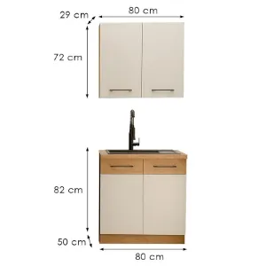 Obrazek Kuchnia Vigo Biały 80cm Bez Blatu