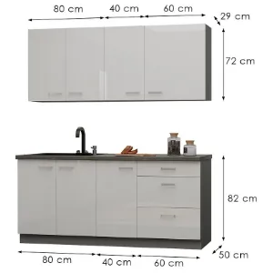 Obrazek Kuchnia Bianka 180cm Bez Blatu