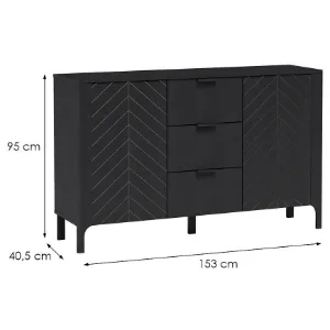 Obrazek Komoda Malumi M1 czarny