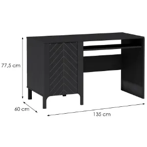 Obrazek Biurko Malumi M9 czarny